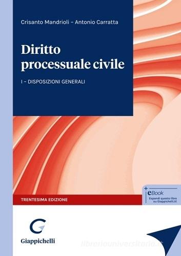 Diritto processuale civile vol.1 di Crisanto Mandrioli, Antonio Carratta edito da Giappichelli