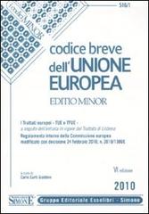 Codice breve dell'Unione europea. Ediz. minore edito da Edizioni Giuridiche Simone