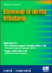Elementi di diritto tributario di Antonio Cristaudo edito da Maggioli Editore