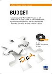Budget. Con CD-ROM di Valerio Antonelli, Raffaele D'Alessio edito da Maggioli Editore