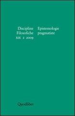 Discipline filosofiche (2009) vol.2 edito da Quodlibet