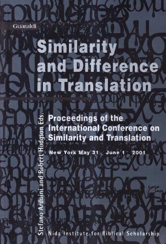 Similarity and difference in translation. Proceedings of the International conference in similarity and translation edito da Guaraldi