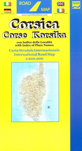 Corsica 1:200.000 edito da Belletti