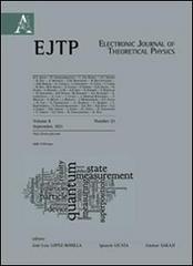 Electronic journal of theoretical physics vol.8 edito da Aracne