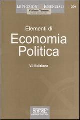 Elementi di economia politica edito da Edizioni Giuridiche Simone