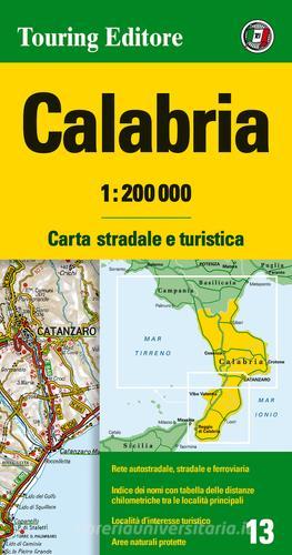 Calabria 1:200.000. Carta stradale e turistica. Ediz. multilingue edito da Touring