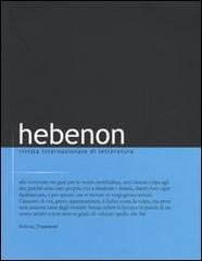 Hebenon. Rivista internazionale di letteratura (2004) vol.2 edito da Mimesis