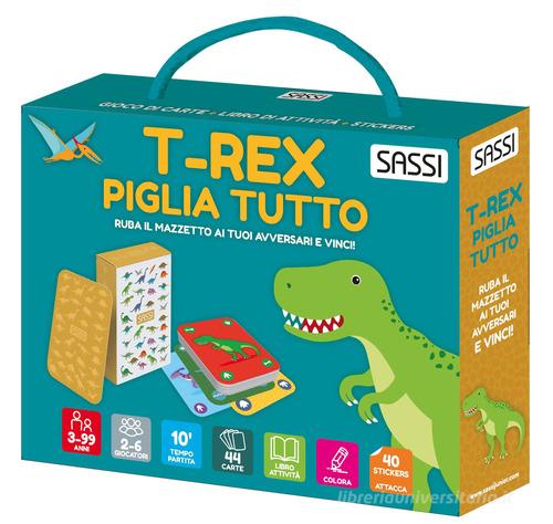 T-rex piglia tutto. Ediz. a colori. Con 40 stickers. Con 44 Carte di Irena Trevisan edito da Sassi