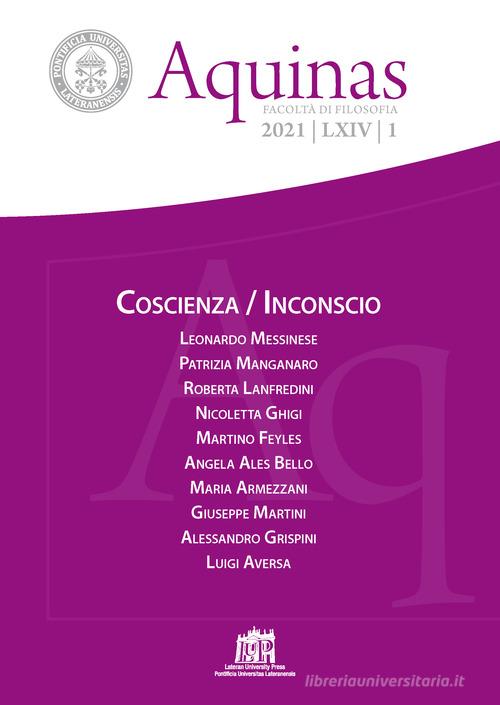 Aquinas. Rivista internazionale di filosofia (2021) vol.1 edito da Lateran University Press