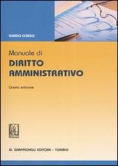 Manuale di diritto amministrativo di Guido Corso edito da Giappichelli