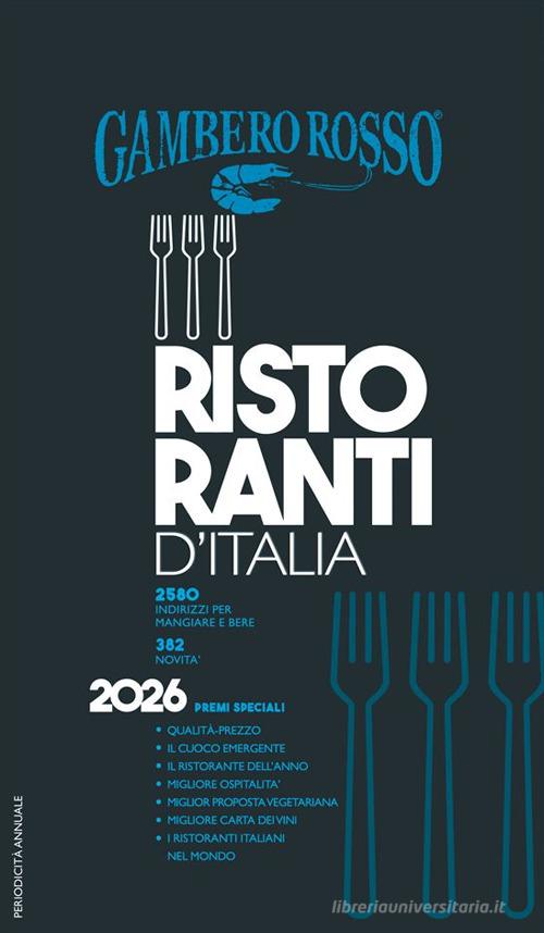 Ristoranti d'Italia del Gambero Rosso 2026 edito da Gambero Rosso GRH