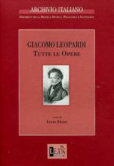 Giacomo Leopardi. Tutte le opere. CD-ROM edito da Lexis Progetti Editoriali