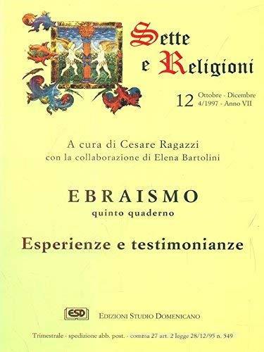 Ebraismo vol.5 edito da ESD-Edizioni Studio Domenicano