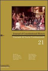 Giornale di storia costituzionale. Primo semestre 2011 vol.21 edito da eum