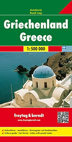 Cartina Grecia 1:500.000 edito da Freytag & Berndt