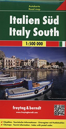 Cartina Italia del sud 1:500.000 edito da Freytag & Berndt