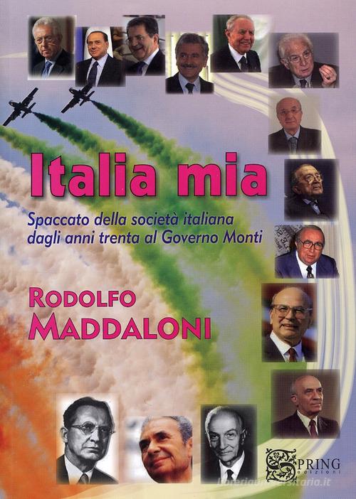 Italia mia. Spaccato della società italiana dagli anni trenta al governo Monti di Rodolfo Maddaloni edito da Spring Edizioni