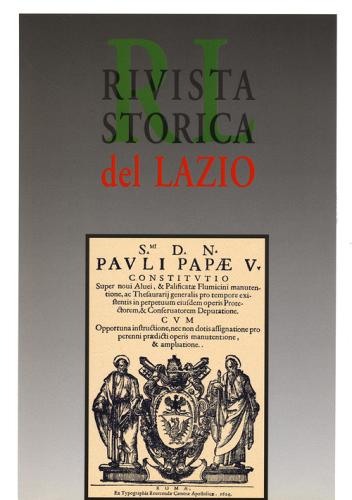 Rivista storica del Lazio vol.15 edito da Gangemi Editore