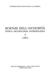 Scienze dell'antichità vol.5 edito da Ist. Poligrafico dello Stato