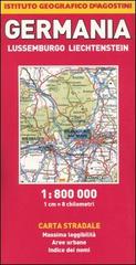 Germania, Lussemburgo, Liechtenstein 1:800.000 edito da De Agostini