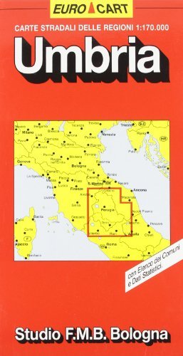Umbria. Carta della regione 1:170.000 edito da Studio FMB Bologna