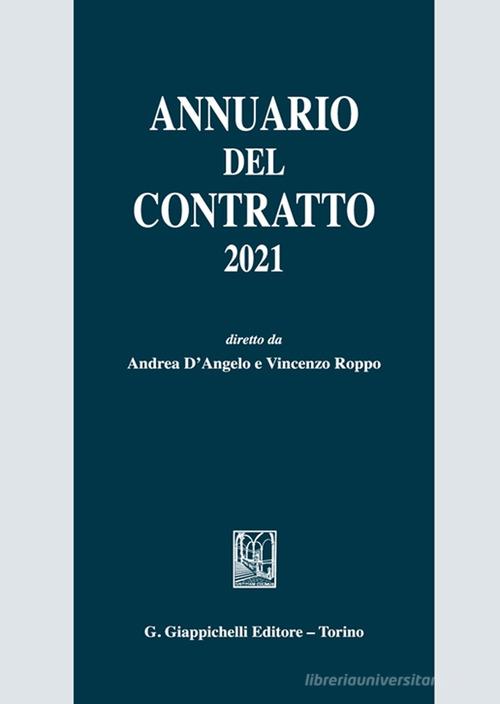 Annuario del contratto 2021 edito da Giappichelli
