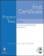 First certificate practice test plus 1 (con chiave + audio cd) di Luque-mortimer  L., N. Kenny, D.l. Fried-booth edito da Pearson longman