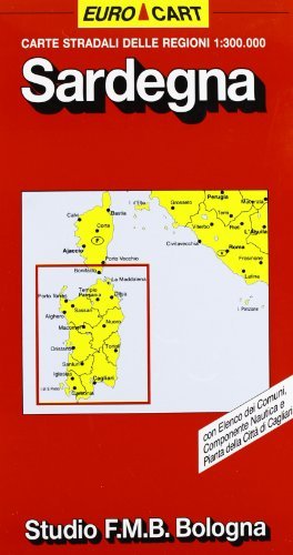 Sardegna. Carta della regione 1:300.000 edito da Studio FMB Bologna