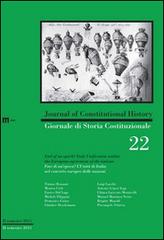 Giornale di storia costituzionale. Primo semestre 2012 vol.22 edito da eum