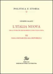 Per la storia del Risorgimento e dell'Unità d'Italia vol.7 di Giuseppe Galasso edito da Storia e Letteratura