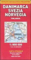 Danimarca, Svezia, Norvegia, Finlandia 1:800.000 edito da De Agostini