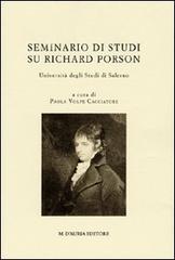 Seminario di studi su Richard Porson edito da D'Auria M.