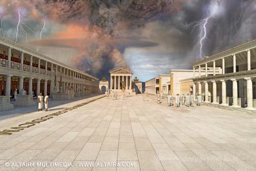 Pompei foro eruzione 79 d. C. Stato attuale e ricostruzione. Ediz. multilingue edito da Altair4 Multimedia