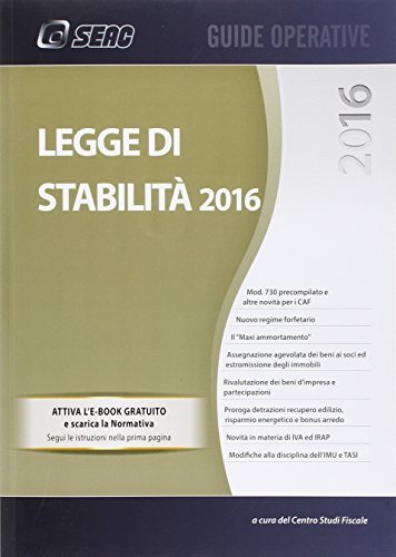 La legge di stabilità 2016 edito da Seac