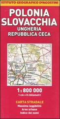 Ungheria, Repubblica Ceca, Polonia, Slovacchia 1:800.000 edito da De Agostini