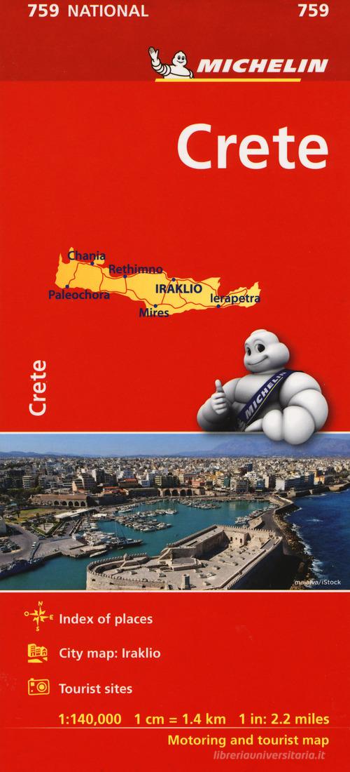 Creta 1:140.000 edito da Michelin Italiana