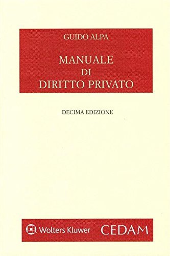Manuale di diritto privato di Guido Alpa edito da CEDAM