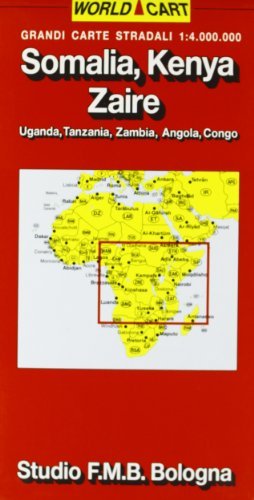 Somalia. Kenya. Congo 1:4.000.000 edito da Studio FMB Bologna