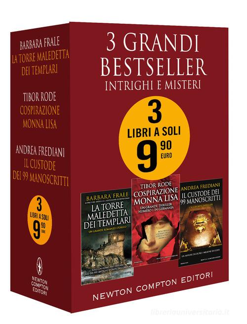 3 grandi bestseller. Intrighi e misteri: La torre maledetta dei templari-Cospirazione Monna Lisa-Il custode dei 99 manoscritti di Tibor Rode, Barbara Frale, Andrea Frediani edito da Newton Compton Editori