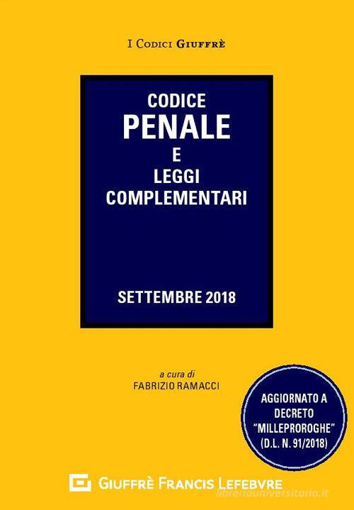 Codice penale e leggi complementari edito da Giuffrè