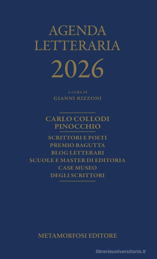 Agenda letteraria 2026 edito da Metamorfosi