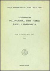 Rendiconto dell'Accademia delle scienze fisiche e matematiche. Serie IV vol.50 edito da Liguori