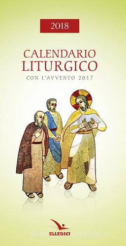 Calendario liturgico 2018 edito da Editrice Elledici