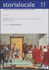 Storia locale. Quaderni pistoiesi di cultura moderna e contemporanea vol.11 edito da Gli Ori