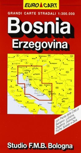 Bosnia-Erzegovina 1:300.000 edito da Studio FMB Bologna