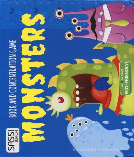 Monsters. Book and concentration game. Ediz. a colori. Con Carte edito da Sassi