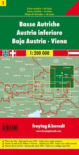 Austria bassa Vienna 1:200.000 edito da Freytag & Berndt