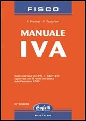Manuale IVA di Francesco Preziosi, Francesco Tagliaferri edito da Buffetti