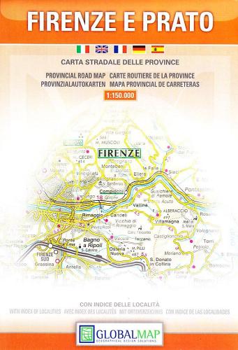 Firenze, Prato. Carta stradale della provincia 1:150.000 edito da LAC