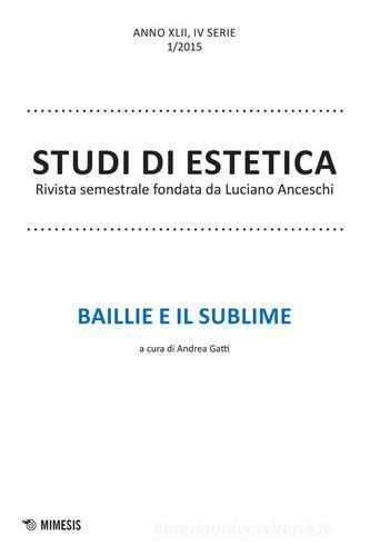 Studi di estetica (2015) vol.1 edito da Mimesis